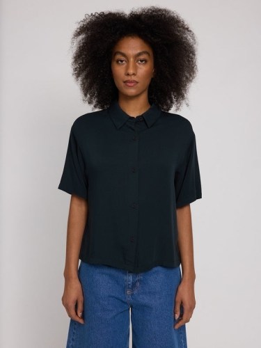 Short Sleeve Visco Shirt black